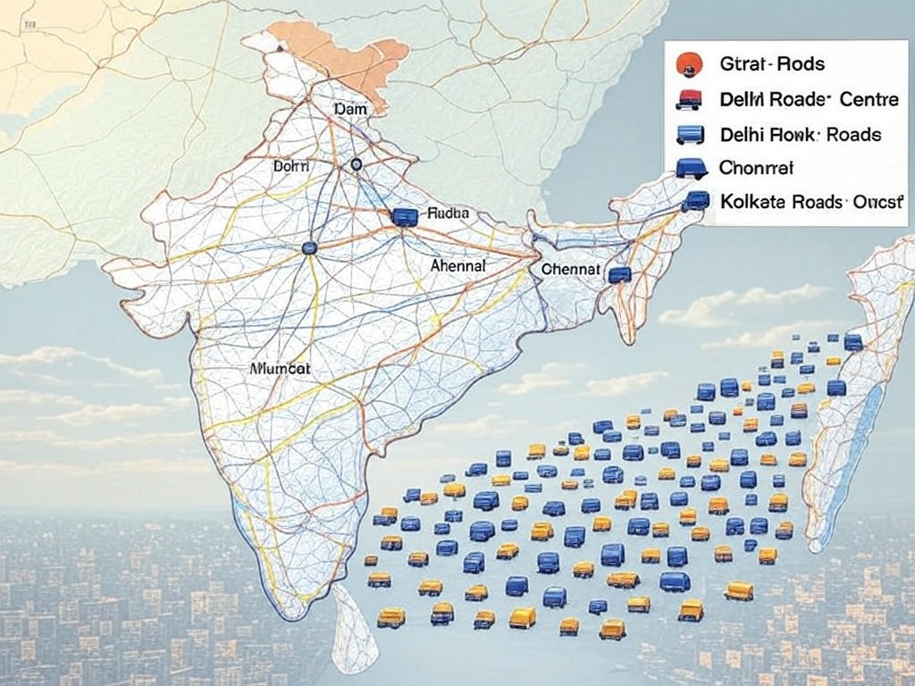 AMC Traders distribution fleet with branded trucks and vans